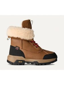 UGG Skórzane kozaki zimowe "Adirondack" w kolorze jasnobrązowym rozmiar: 37,5. Brązowe kozaki Ugg, na zimę, bez wzorów, z materiału, bez obcasa, bez zapięcia. Za 796,25 zł.