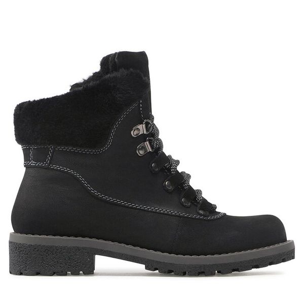 Trzewiki Lasocki. Czarne botki Lasocki, bez wzorów, bez obcasa, na płaskiej podeszwie, bez zapięcia. Za 134,99 zł.