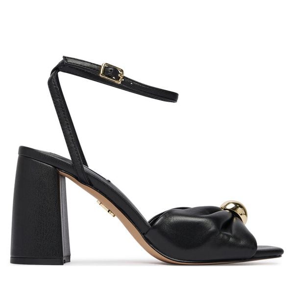 Sandały Steve Madden. Czarne sandały Steve Madden, bez wzorów, bez obcasa, na słupku, bez zapięcia. Za 519,99 zł.