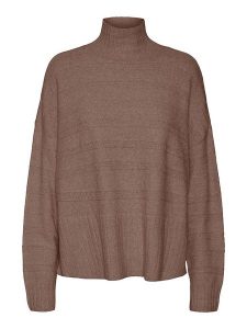 Vero Moda Sweter "Vmdoffy" w kolorze brązowym rozmiar: XS. Brązowe swetry oversize Vero Moda, s, bez wzorów, z materiału, bez ramiączek. Za 48,28 zł.