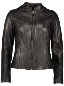 7eleven Skórzana kurtka "Leika" w kolorze czarnym rozmiar: 46. Czarne kurtki 7eleven, bez wzorów, ze skóry, bez kaptura. Za 480,90 zł.