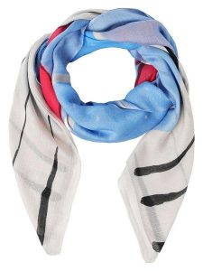 TATUUM Chusta "Lilifi" w kolorze kremowo-błękitnym - 90 x 90 cm rozmiar: onesize. Brązowe apaszki i chusty Tatuum, bez wzorów, z bawełny. Za 60,99 zł.