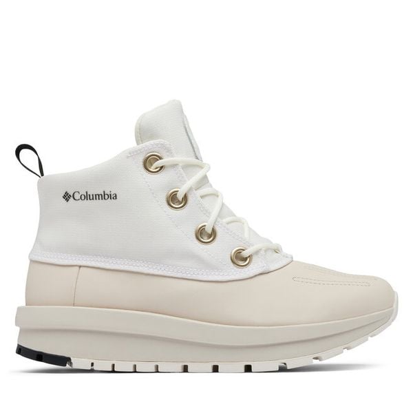 Śniegowce Columbia. Białe buty zimowe Columbia, bez obcasa, bez zapięcia. Za 369,99 zł.