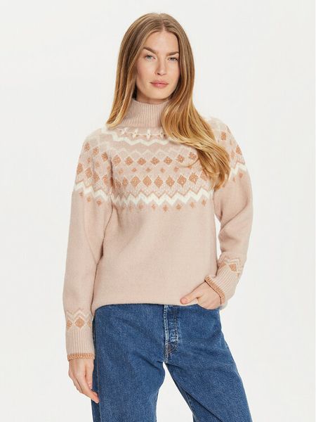 Brave Soul Sweter LK-248FABIO Beżowy Regular Fit. Brązowe swetry klasyczne Brave Soul, xl, z syntetyku, bez kołnierzyka. Za 99,99 zł.