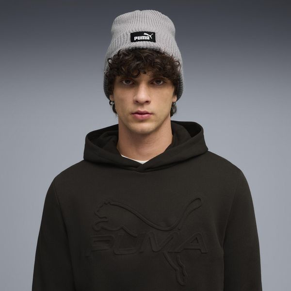 Głęboka czapka beanie Essentials PUMA. Szare czapki Puma, bez wzorów, eleganckie. Za 79,00 zł.
