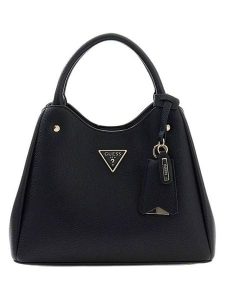 Guess Torebka w kolorze czarnym - 29 x 21 x 14 cm rozmiar: onesize. Czarne torebki klasyczne Guess, z aplikacjami, z materiału, przez ramię, bez dodatków. Za 404,99 zł.