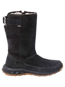 Jack Wolfskin Skórzane kozaki zimowe "Queenstown Texapore" w kolorze antracytowym rozmiar: 43. Czarne kozaki Jack Wolfskin, na zimę, bez wzorów, z materiału, bez obcasa, bez zapięcia. Za 483,17 zł.