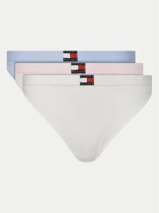 Tommy Hilfiger Komplet 3 par stringów UW0UW05641 Kolorowy. Komplety bielizny TOMMY HILFIGER, bez wzorów, z bawełny. Za 99,99 zł.