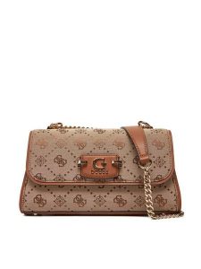 Guess Torebka HWJP96 54210 Beżowy. Brązowe torebki klasyczne Guess, z aplikacjami, z materiału, bez dodatków. Za 519,99 zł.