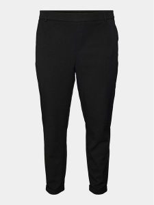 Vero Moda Curve Chinosy Maya 10246292 Czarny Regular Fit. Czarne chinosy Vero Moda Curve, bez wzorów, z syntetyku. Za 159,99 zł.