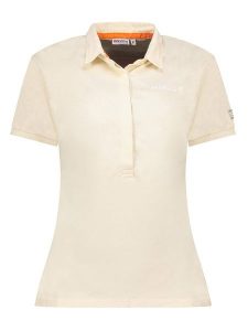 Geographical Norway Koszulka polo w kolorze beżowym rozmiar: XXL. Brązowe bluzki Geographical Norway, xxl, bez wzorów, z bawełny, bez kołnierzyka, bez ramiączek. Za 87,81 zł.