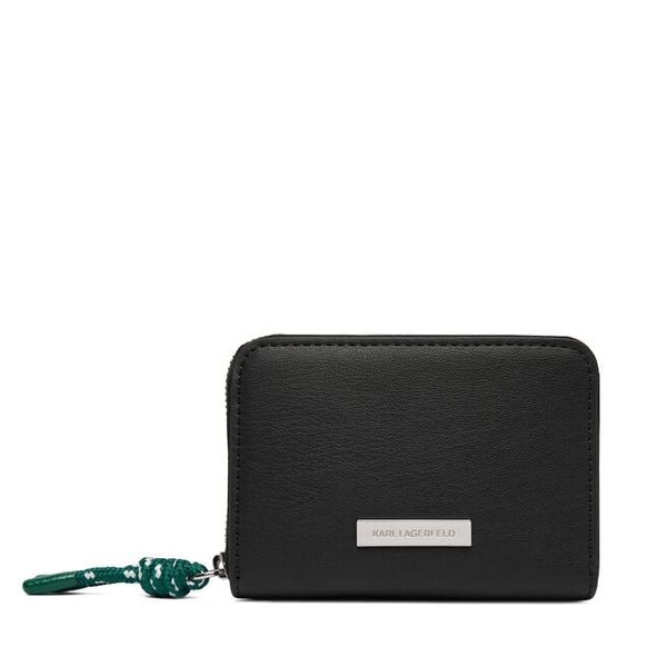 Portfel KARL LAGERFELD. Czarne portfele KARL LAGERFELD, bez wzorów. Za 469,99 zł.