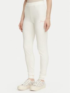 Guess Spodnie dresowe O6BB02 Z1149 Kremowy Regular Fit. Białe spodnie dresowe Guess, s, z aplikacjami, z dresówki. Za 264,99 zł.