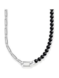 Thomas Sabo Srebrny naszyjnik z cyrkoniami - dł. 55 cm rozmiar: onesize. Szare naszyjniki Thomas Sabo, z cyrkonią, srebrne. Za 1 009,95 zł.