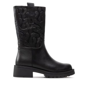 Botki Simple. Czarne botki Simple, bez wzorów, bez obcasa, na płaskiej podeszwie, bez zapięcia. Za 509,99 zł.