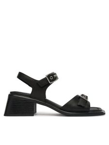 Vagabond Shoemakers Sandały Ines 5911-101-20 Czarny. Czarne sandały Vagabond Shoemakers, bez wzorów, ze skóry, bez obcasa, na słupku, bez zapięcia. Za 539,99 zł.