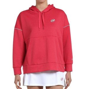 Bluza damska Bullpadel Eluis. Czerwone bluzy BULLPADEL, bez wzorów, bez kaptura. W wyprzedaży za 138,30 zł.