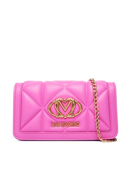 LOVE MOSCHINO Torebka JC5640PP1OLC0604 Różowy. Czerwone torebki klasyczne LOVE MOSCHINO, bez wzorów, ze skóry, bez dodatków. Za 569,99 zł.