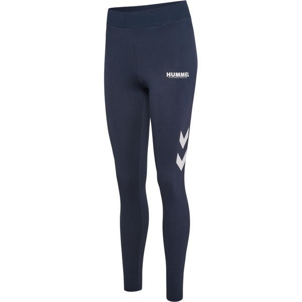 Damskie legginsy z wysokim stanem Hummel Legacy. Niebieskie legginsy Hummel, bez wzorów, z podwyższonym stanem. Za 142,50 zł.