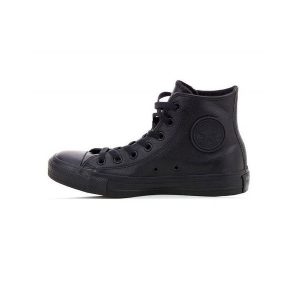 Trampki Converse Chuck Taylor HI Leather. Czarne trampki Converse, bez wzorów, ze skóry, bez zapięcia. Za 358,35 zł.