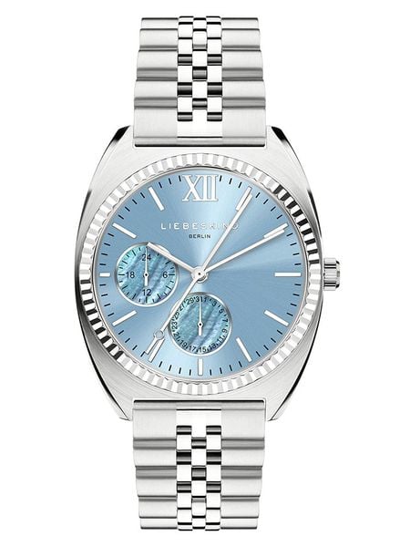 Liebeskind Chronograf w kolorze srebrno-błękitnym rozmiar: onesize. Szare, analogowe zegarki Liebeskind. Za 409,97 zł.