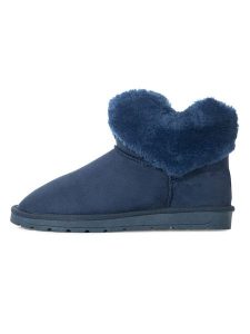 ISLAND BOOT Botki zimowe "Falisa" w kolorze granatowym rozmiar: 41. Niebieskie botki Island Boot, na zimę, bez wzorów, bez obcasa, bez zapięcia. Za 204,45 zł.