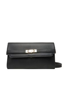 Valentino Torebka Fae Re VBS9AD17 Czarny. Czarne listonoszki Valentino, bez wzorów, ze skóry, bez dodatków. Za 309,99 zł.