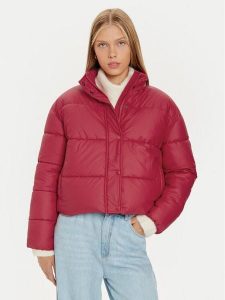 Pepe Jeans Kurtka zimowa Carley PL402453 Czerwony Regular Fit. Czerwone kurtki Pepe Jeans, na zimę, xs, bez wzorów, z jeansu, bez kaptura. Za 489,99 zł.