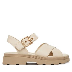 Sandały Clarks. Sandały Clarks, bez wzorów, bez obcasa, na płaskiej podeszwie, bez zapięcia. Za 389,99 zł.