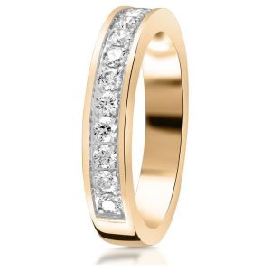 Piękny Pierścionek Złoty - złoto żółte 585, Brylant 0,50ct. Pierścionki marki W.KRUK. Za 5 790,00 zł.