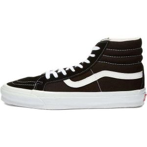Buty sportowe Vans Sk8 hi Lx Og. Brązowe trampki Vans, bez wzorów, bez zapięcia. W wyprzedaży za 290,00 zł.