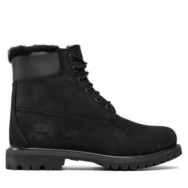 Trapery Timberland. Czarne buty zimowe Timberland, bez obcasa, bez zapięcia. Za 719,99 zł.