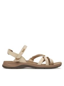 Teva Sandały Tirratraveler Slingback 1173702 Beżowy. Brązowe sandały Teva, bez wzorów, z materiału, bez obcasa, na płaskiej podeszwie, bez zapięcia. Za 379,99 zł.