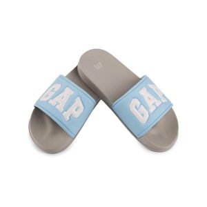 Damskie klapki sportowe miejskie na basen plażę GAP MURPHY. Niebieskie klapki GAP, bez wzorów, bez obcasa. Za 79,00 zł.
