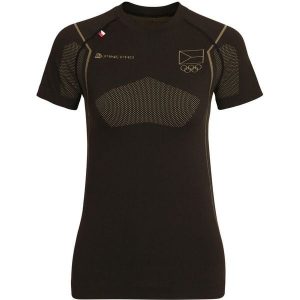 Damska koszulka termiczna Alpine Pro Nuana, XS-S. Zielone bluzki Alpine Pro, s, bez wzorów, casualowe, bez kołnierzyka, bez ramiączek. Za 166,99 zł.