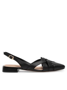 Sergio Bardi Baleriny WYL3476-1Z-SB Czarny. Czarne balerinki Sergio Bardi, bez wzorów, ze skóry, bez obcasa, bez zapięcia. Za 299,99 zł.