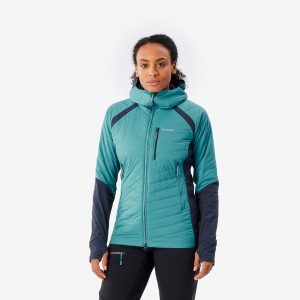 Kurtka alpinistyczna hybrydowa damska Simond Sprint. Niebieskie kurtki SIMOND, l, bez wzorów, z materiału, bez kaptura. Za 329,99 zł.