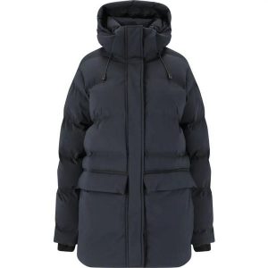 Damska kurtka z kapturem Whistler Creed CFT. Niebieskie kurtki WHISTLER, na zimę, bez wzorów, z puchu, z kapturem. Za 543,50 zł.