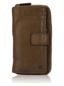 Bellicci Skórzany portfel "Greta" w kolorze jasnobrązowym - 18 x 9,5 x 3,5 cm rozmiar: onesize. Brązowe portfele Bellicci, bez wzorów, z materiału. Za 100,99 zł.