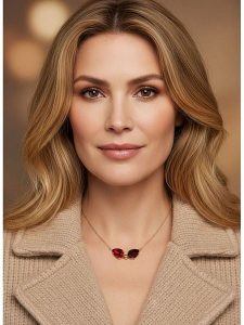 Otazu Pozłacany naszyjnik z kryształami Swarovski - dł. 42 cm rozmiar: onesize. Czerwone naszyjniki Otazu, z kryształem, pozłacane. Za 82,99 zł.