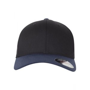 Czapka Flexfit wooly combed 2-tone. Czarne czapki FLEXFIT, bez wzorów, z bawełny, eleganckie. Za 71,65 zł.