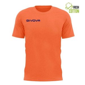 Koszulka Givova Fluo Pomarańczowa 3XL - Komfort i Styl. Brązowe bluzki Givova, xl, bez wzorów, z bawełny, sportowe, bez kołnierzyka, bez ramiączek. Za 136,99 zł.