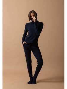 Perfect Cashmere Kaszmirowy golf w kolorze granatowym rozmiar: M. Niebieskie golfy Perfect Cashmere, bez wzorów, z kaszmiru. Za 391,99 zł.