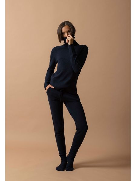 Perfect Cashmere Kaszmirowy golf w kolorze granatowym rozmiar: M. Niebieskie golfy Perfect Cashmere, bez wzorów, z kaszmiru. Za 340,18 zł.