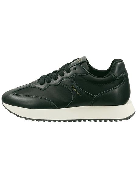 GANT Footwear Skórzane sneakersy "Bevinda" w kolorze czarnym rozmiar: 41. Czarne trampki GANT Footwear, bez wzorów, bez zapięcia. Za 219,08 zł.