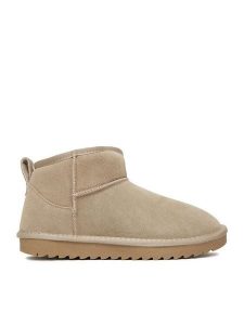 DeeZee Śniegowce E1 TECHNOLOGY DZ-81 Khaki. Brązowe buty zimowe DeeZee, z materiału, bez obcasa, bez zapięcia. Za 249,99 zł.