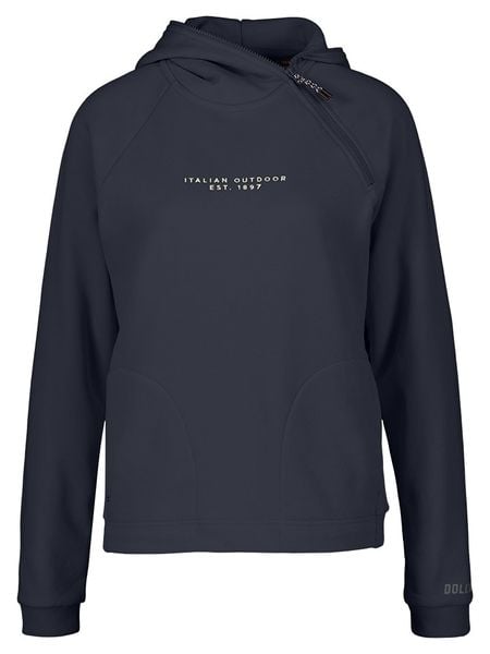 DOLOMITE Bluza polarowa "Strenta" w kolorze granatowym rozmiar: XS. Niebieskie bluzy Dolomite, xs, bez wzorów, z polaru, z kapturem. Za 126,45 zł.