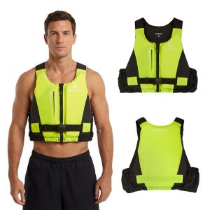 Kamizelka asekuracyjna AQUASTIC Active 50N. Zielone kamizelki AQUASTIC, xl, bez wzorów, bez kołnierzyka, bez ramiączek, bez kaptura. Za 199,99 zł.