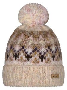 Barts Czapka "Renaa" w kolorze beżowym rozmiar: onesize. Brązowe czapki Barts, z aplikacjami, ze splotem. Za 122,09 zł.