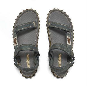 Sandały GUMBIES TRACKER SANDALS UNISEX. Szare sandały Gumbies, bez wzorów, bez obcasa, bez zapięcia. Za 156,99 zł.
